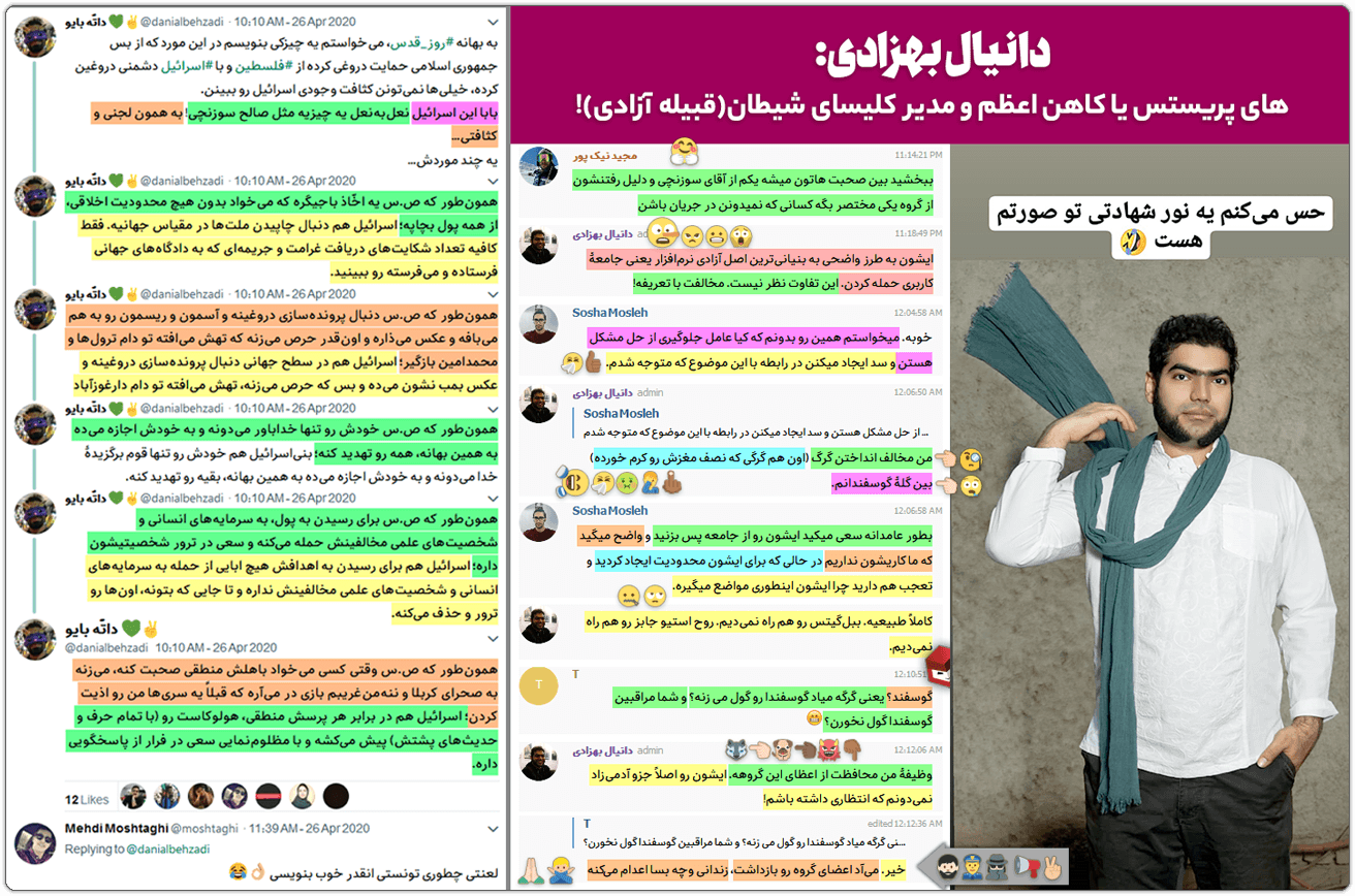 بهداد اسفهبد: پشتپرده بازداشت یک نخالهٔ شارلاتان توسط سپاه 4 Church of Satan Israel