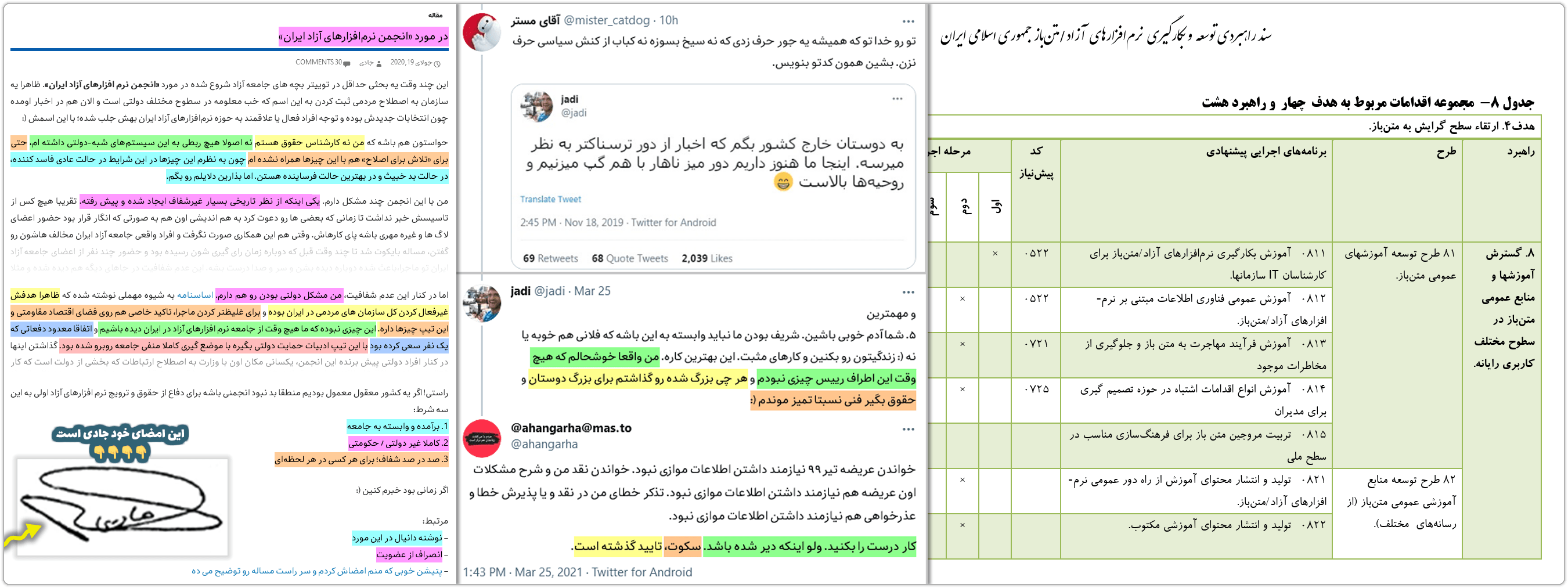 جادی و پروژههای مرتبط با #طرح_صیانت/کوچ دادن کاربران ایرانی توییتر به ماستادون 7 jadi duty is to promote and create free education