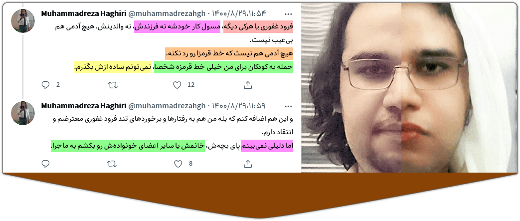 امیر رشیدی: دعوت به گفتگو/ایفای نقش در حملات قلدری سایبری 1 Haghiri Fahmide!