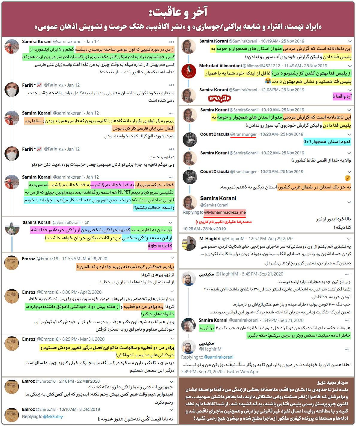 محمدرضا حقیری: با مومو ایرانی آشنا شوید 2 The result of slandering others1