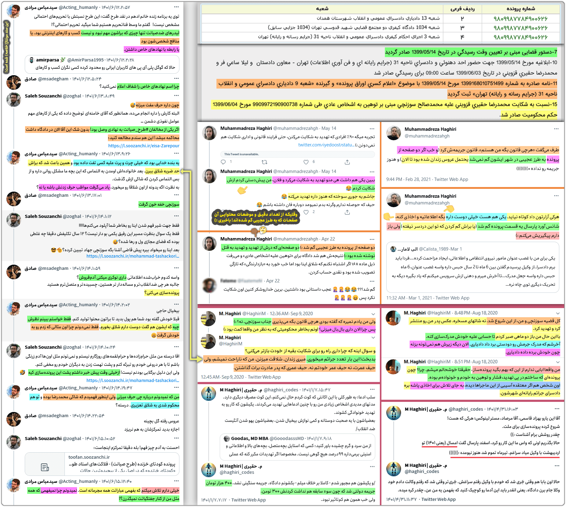 سیدعباس مرادی: ای خائن تکفیری! بشنو پاسخ تهدیدت را...! 22 tahdid parvandesazi