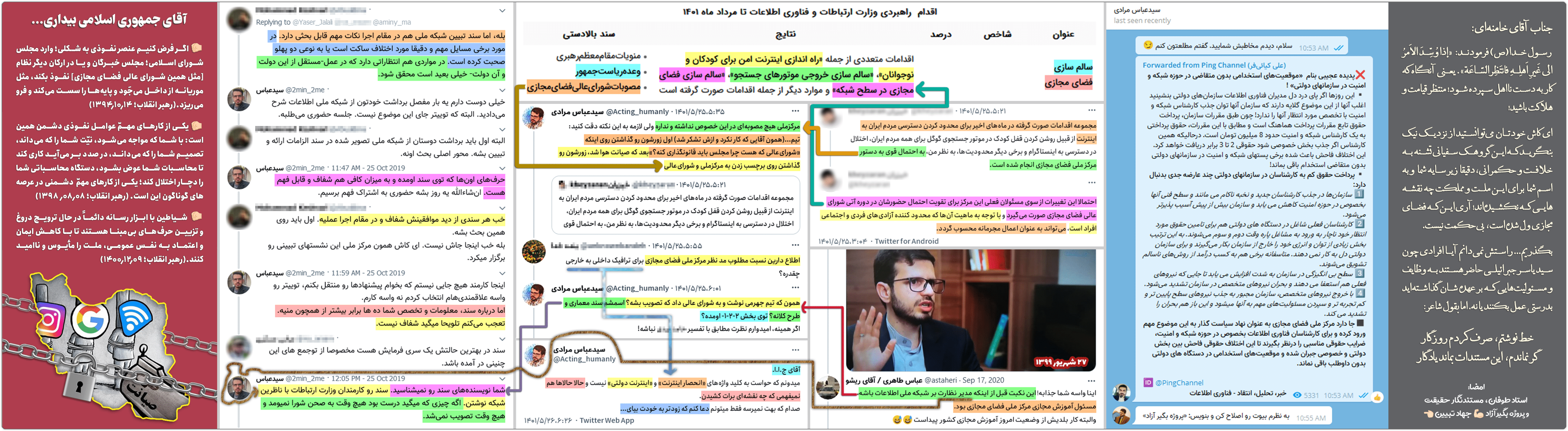 عیسی زارعپور: وزیر اینترنت پاک صیانتگران یا وزیر دولت منتخب مردم؟! 9 khedmat be mardom