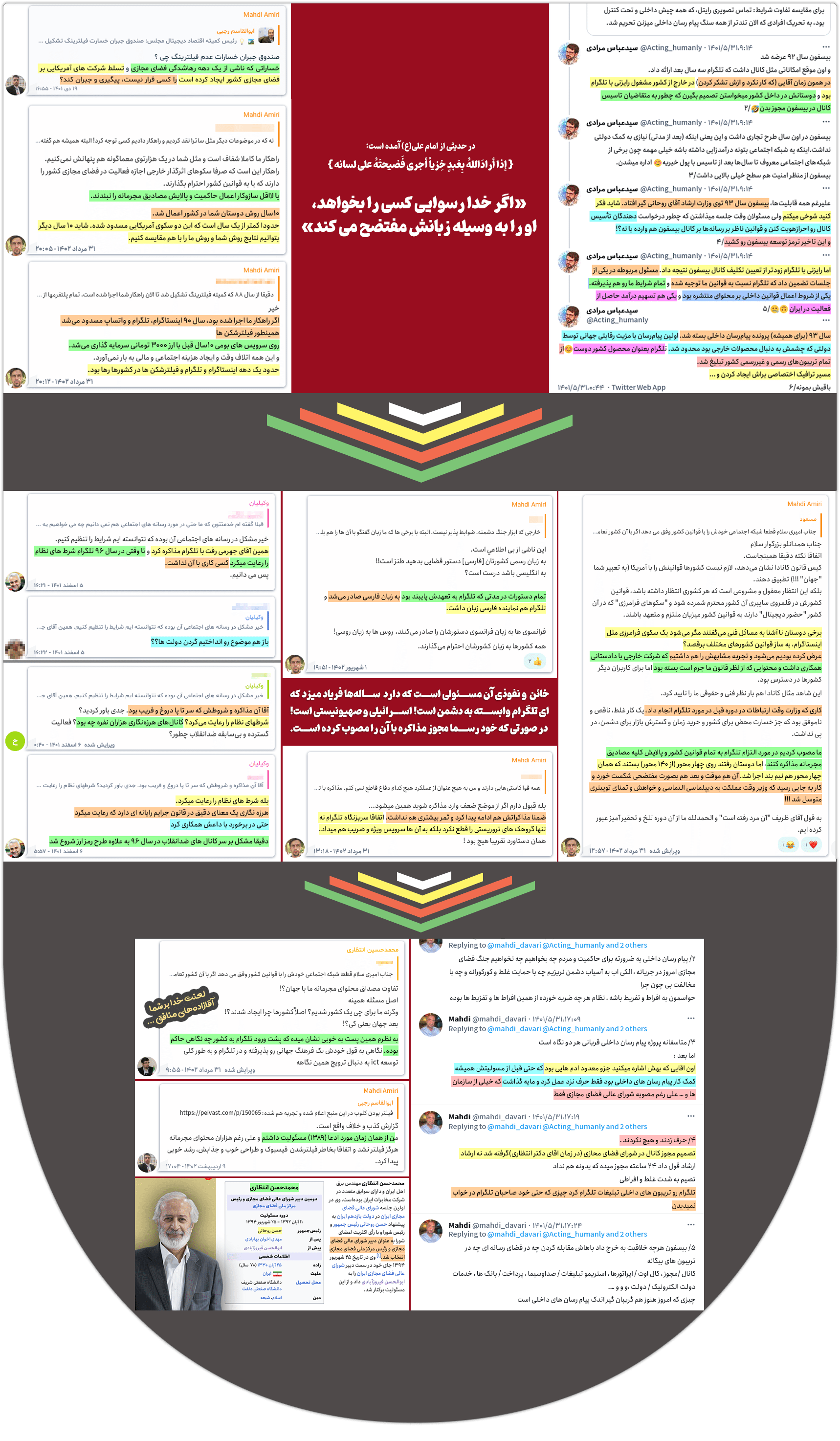 روحالله مومننسب!<br>دستورالعمل مشترک نفوذ سایبری گروهکاش را لو داد 39 HowDidTelegramEnterIran