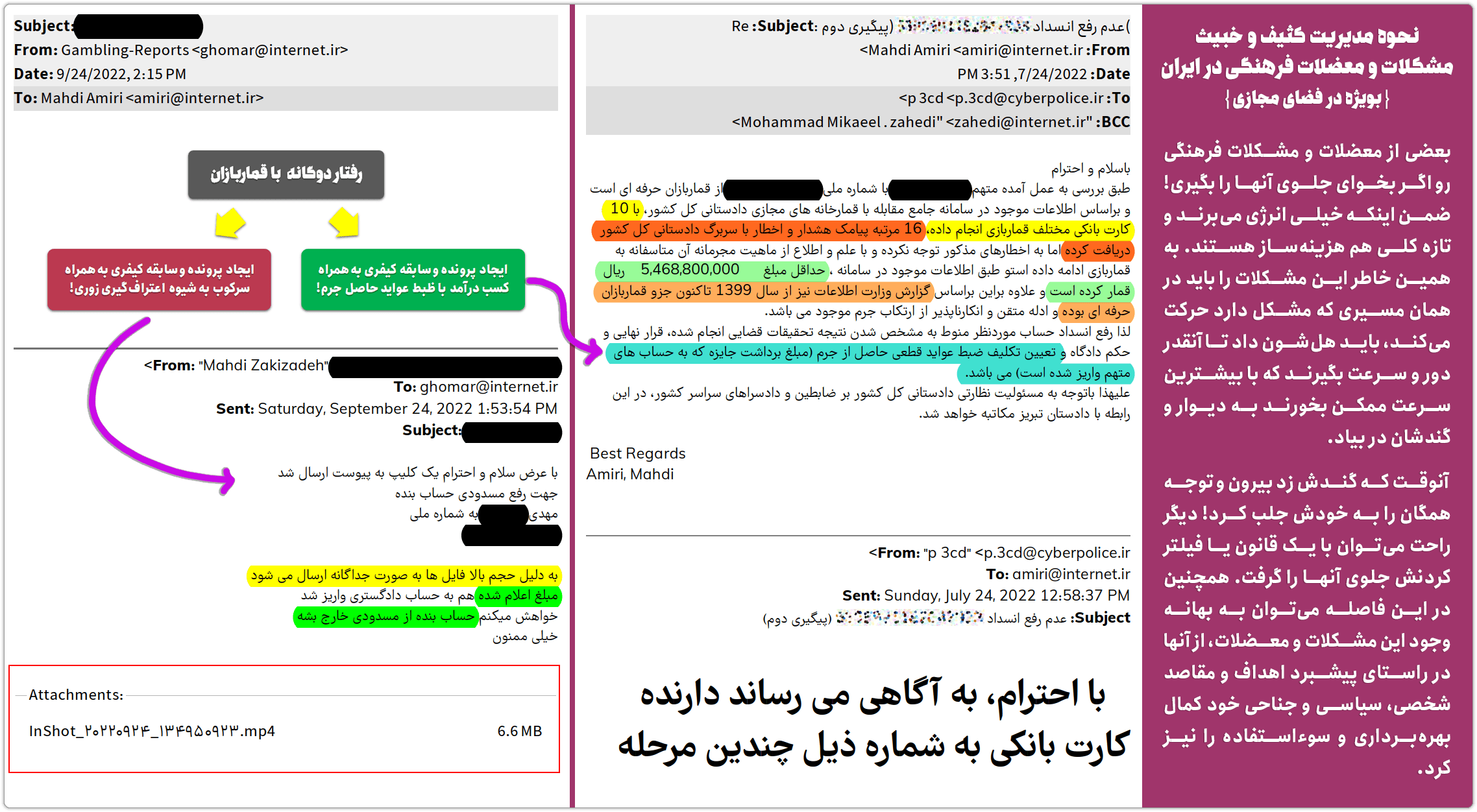 دادستانی: چرا درگاههای پرداخت سایتهای قمار مسدود نمیشوند؟! 8 barkhord ba ghomarbazan