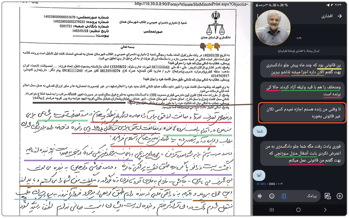 گزارش میدانی: از وجود یک شبکهٔ فساد ارتشاء، تبانی و اعمال نفوذ، کارچاقکنی و کلاهبرداری در شهر همدان 7 takhalof dadras 1