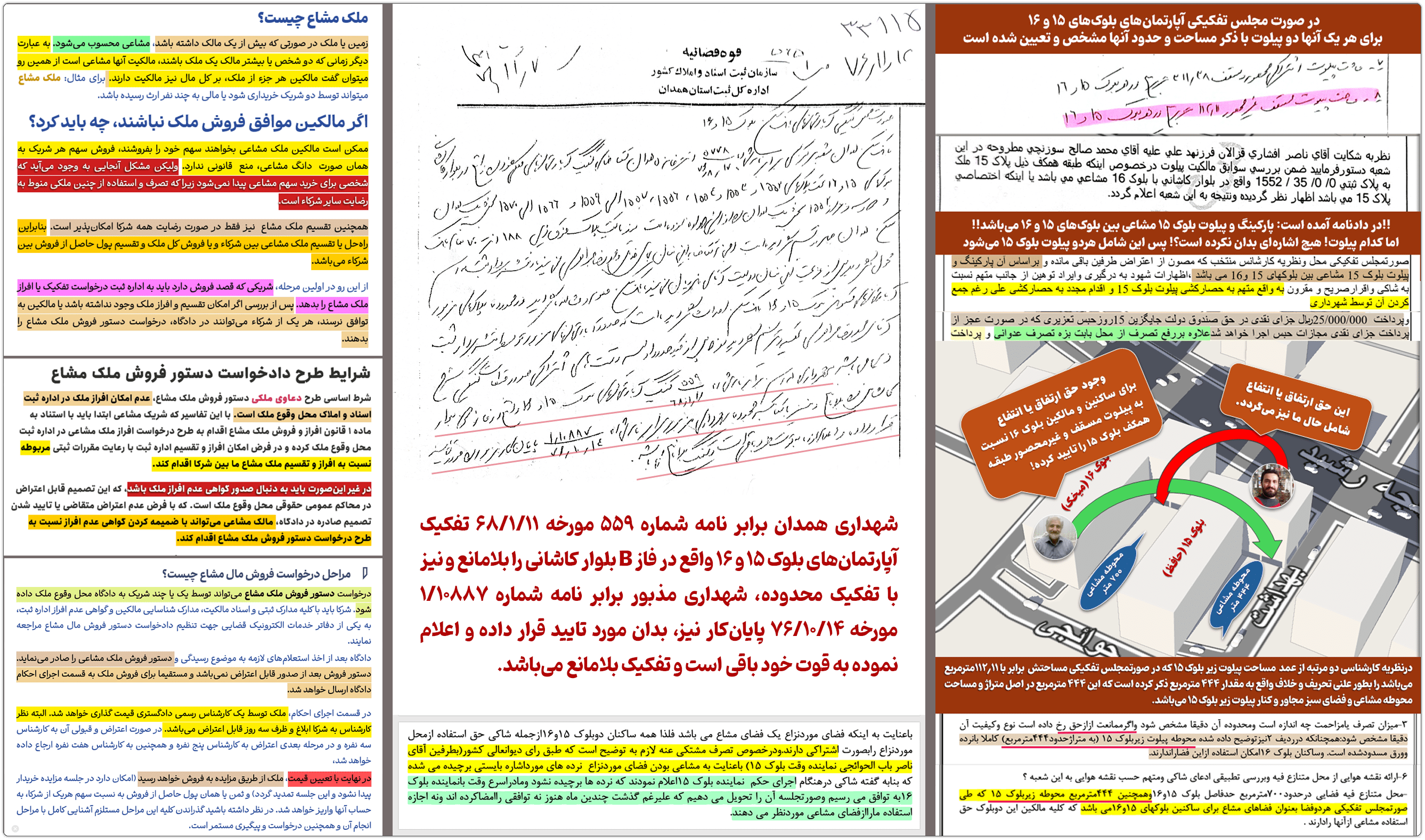 رسول ابراهیمخانی: گزارش تخلفات کارشناس رسمی دادگستری همدان 17 vazieat melk 05