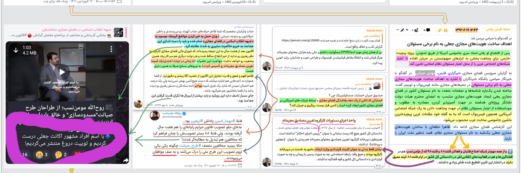 روحالله مومننسب!<br>دستورالعمل مشترک نفوذ سایبری گروهکاش را لو داد 11 agha alie agha3 02